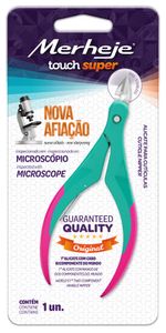 ALICATE PARA CUTICULA MERHEJE VERDE PINK