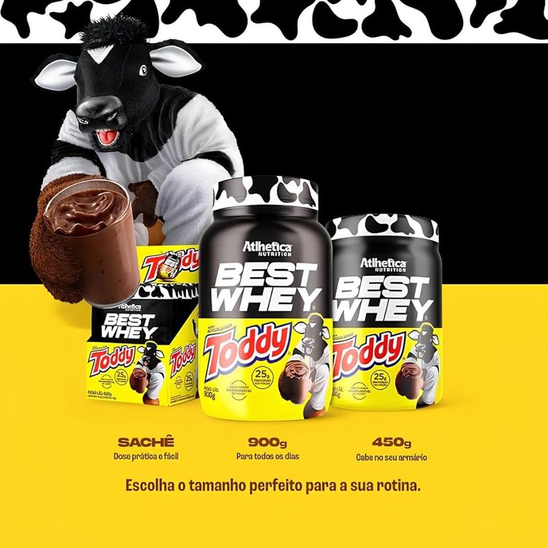 BEST WHEY ATLHETICA PROTEIN ACHOCOLATADO TODDY 900G
