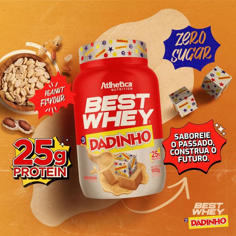 BEST WHEY ATLHETICA PROTEIN DADINHO 900G