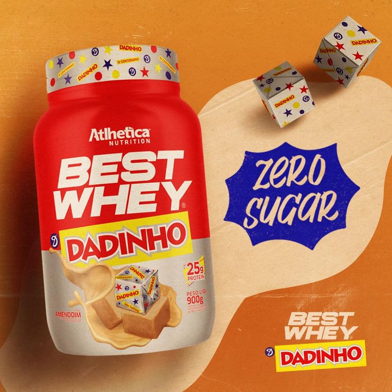 BEST WHEY ATLHETICA PROTEIN DADINHO 900G