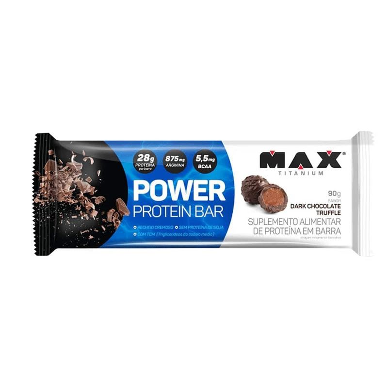 POWER PROTEIN BAR MAX TITANIUM DARK CHOCOLATE TRUFFLE 90G