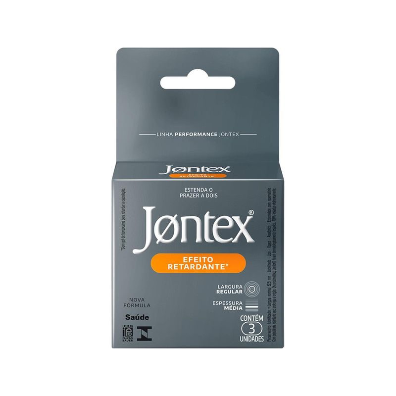 PRESERVATIVO JONTEX EFEITO RETARDANTE 3UN