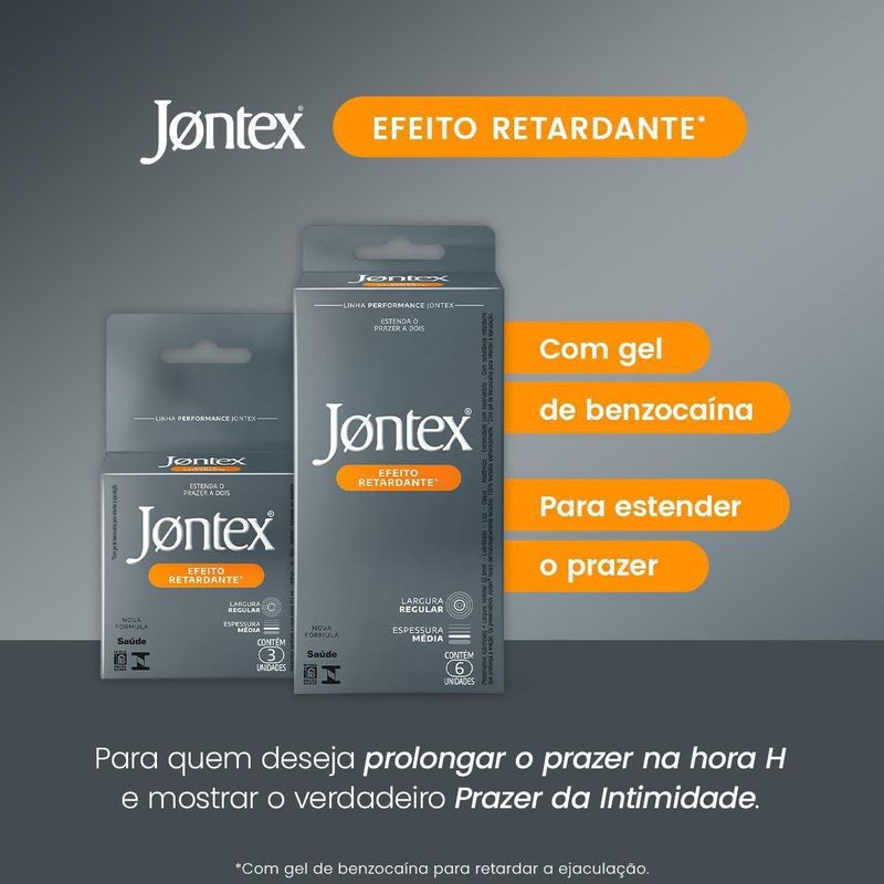 PRESERVATIVO JONTEX EFEITO RETARDANTE 3UN