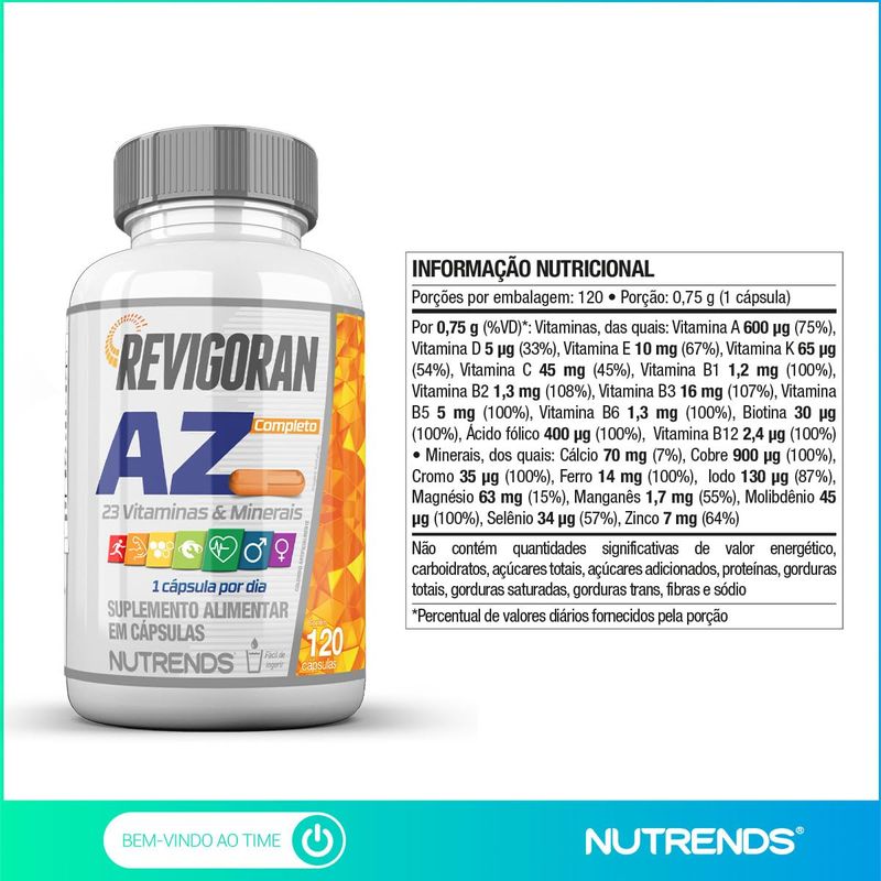 REVIGORAN AZ COMPLETO NUTRENDS 120CAP