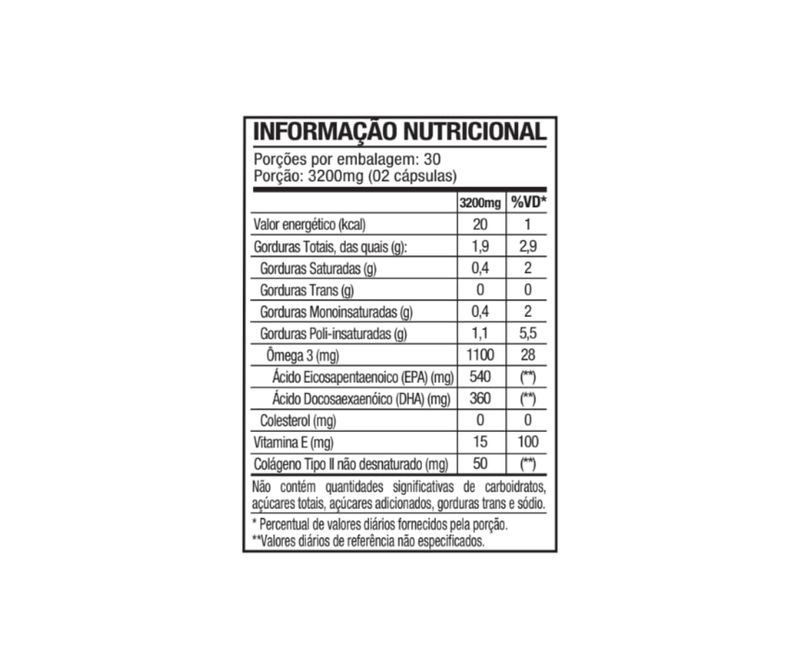 OMEGA 3 MEG3 + COLAGENO TIPOII KATIGUA 60CAP