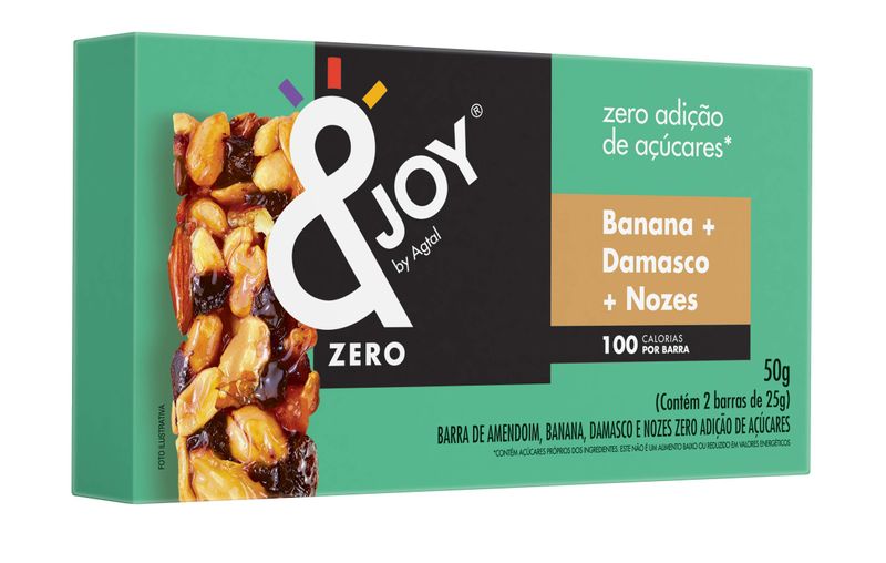 BARRAS & JOY BANANA E NOZES 2UN 50G
