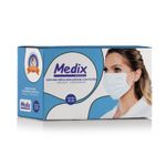 MASCARA DE PROTEÇAO DESCARTAVEL MEDIX ELASTICO AZUL  50UN