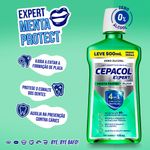CEPACOL ENXAGUATORIO BUCAL MENTA SEM ALCOOL L500P350ML