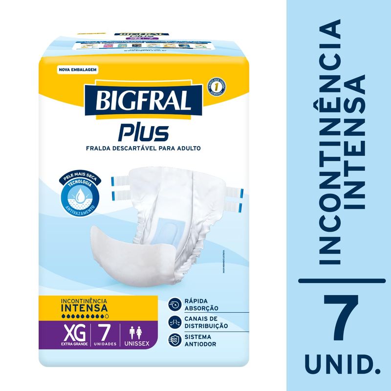 FRALDA BIGFRAL PLUS GERIATRICA XG 7UN