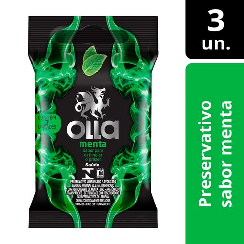 PRESERVATIVO OLLA MENTA 3UN