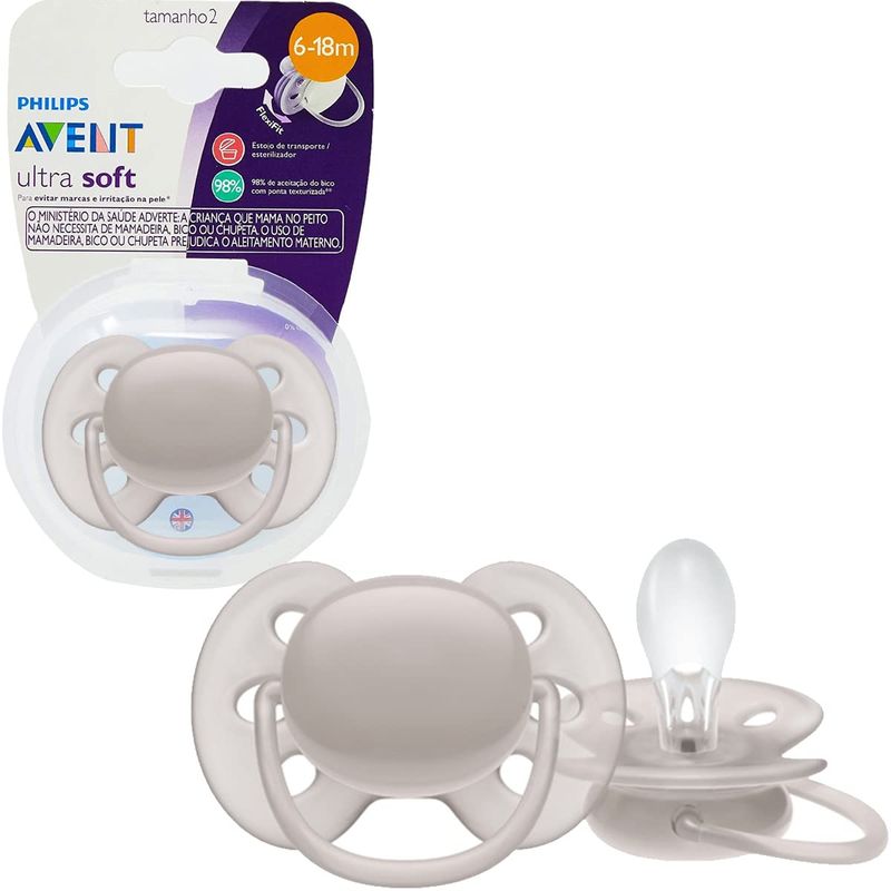CHUPETA PHILIPS AVENT ULTRA SOFT 6-18M NEUTRA
