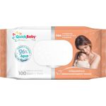 TOALHA UMEDECIDA QUICK BABY PRIMEIROS DIAS TAMPA FLIP 100UN