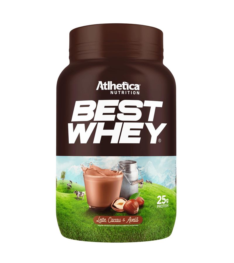 BEST WHEY ATLHETICA PROTEIN LEITE/CACAU/AVELA 900G