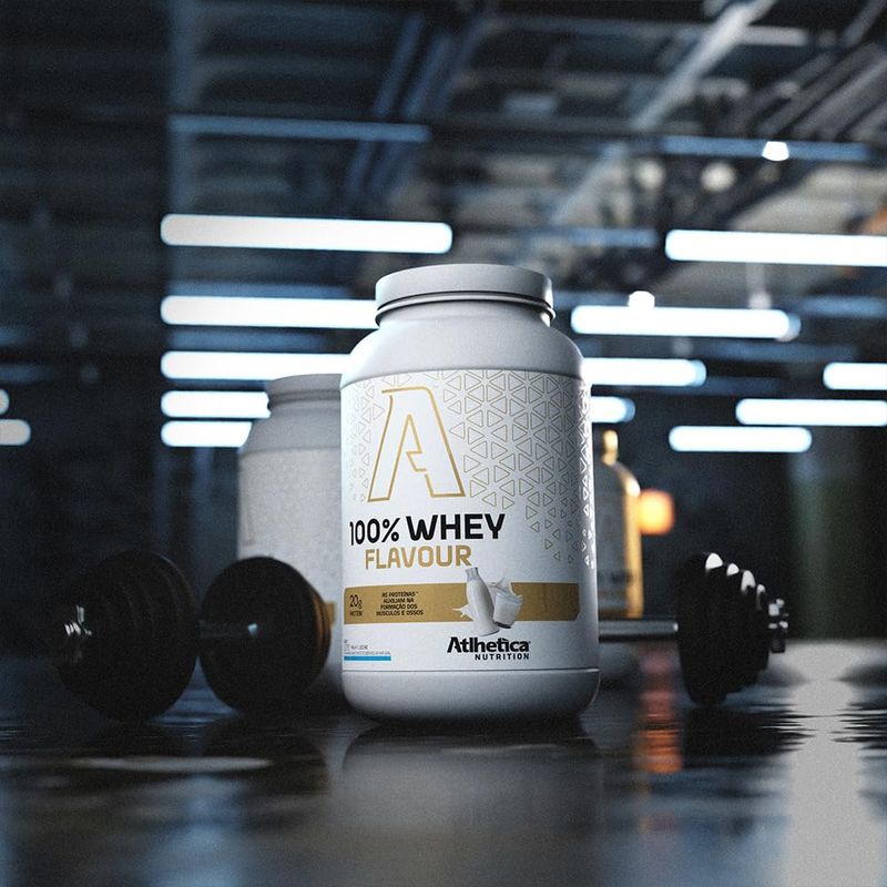 WHEY ATLHETICA FLAVOUR LEITE 900G