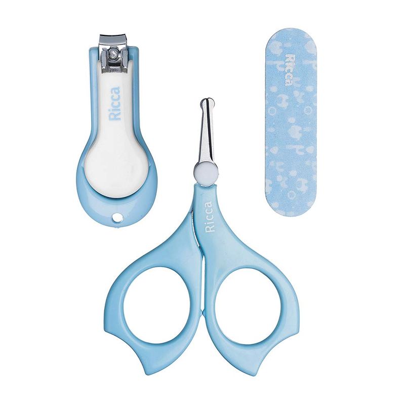 KIT PARA UNHA BEBE AZUL RICCA