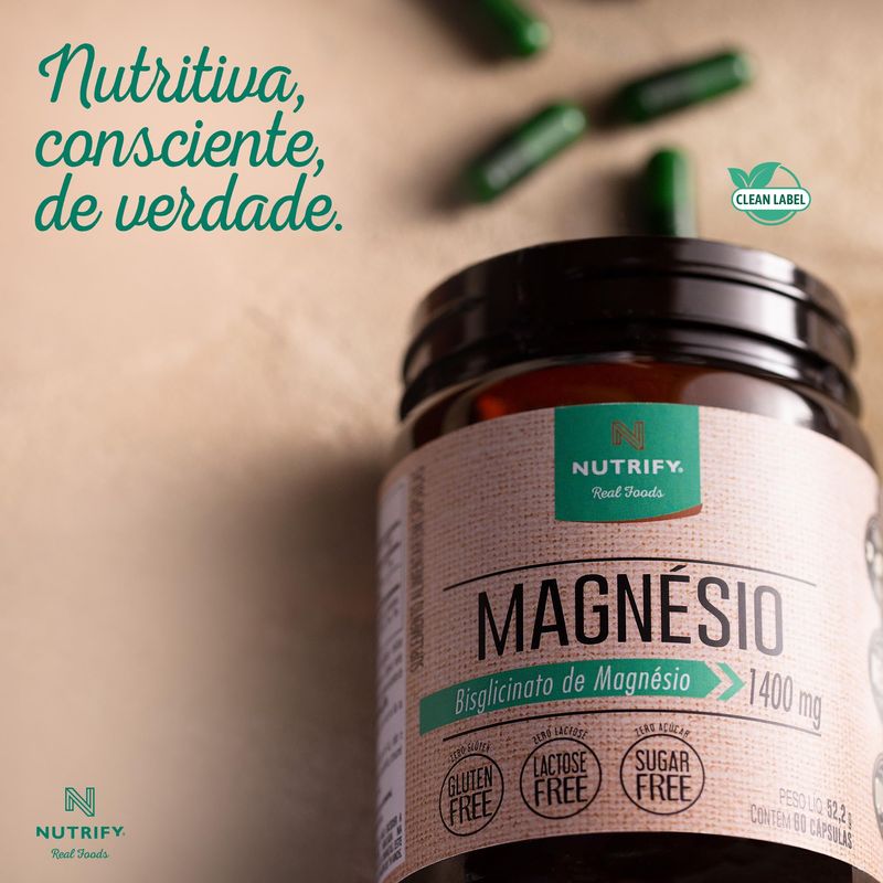MAGNESIO BISGLICINATO 1400MG NUTRIFY 60CAP