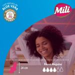 ABSORVENTE MILI PROTEÇAO TOTAL SUAVE COM ABAS 8UN