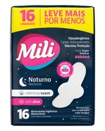 ABSORVENTE MILI NOTURNO SUAVE 16UN