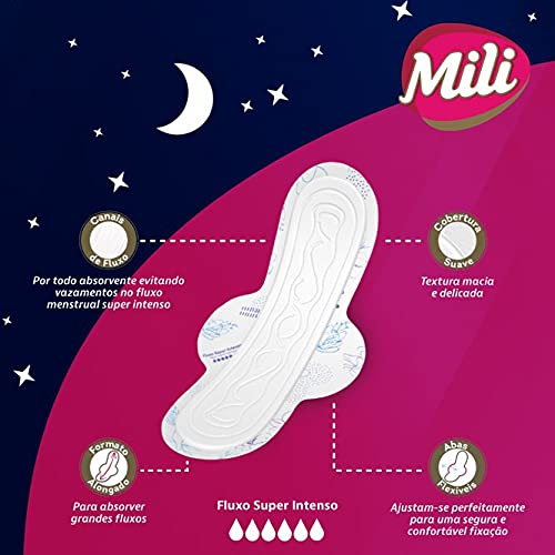ABSORVENTE MILI NOTURNO SUAVE 16UN