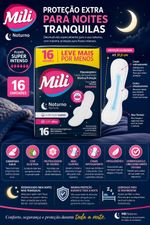 ABSORVENTE MILI NOTURNO SUAVE 16UN