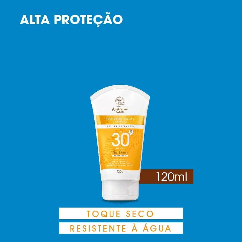 AUSTRALIAN GOLD PROTETOR SOLAR FPS30 GEL CREME 120G