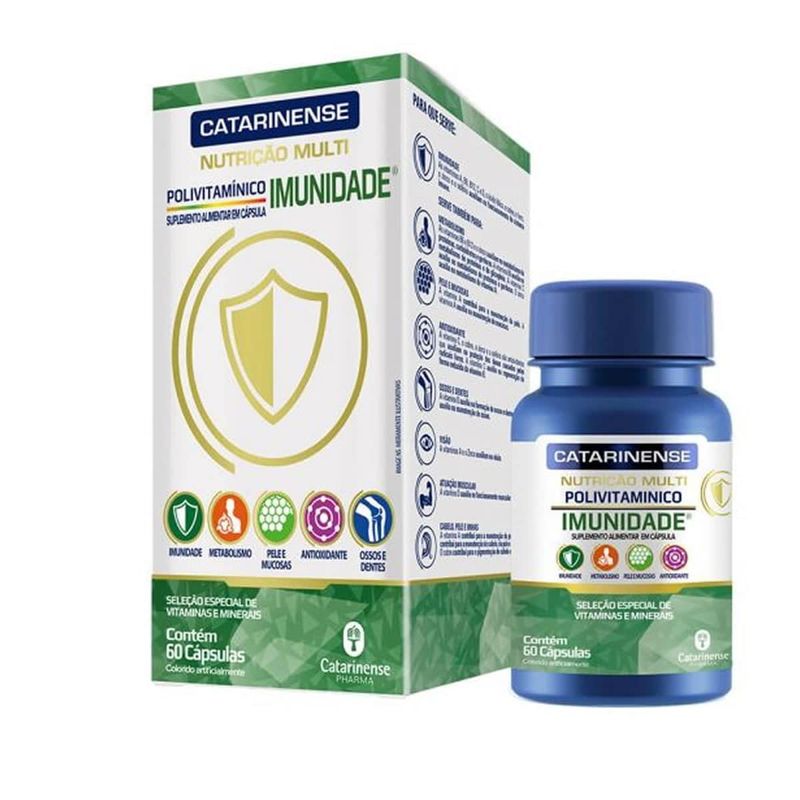 POLIVITAMINO IMUNIDADE MULTI CATARINENSE 60CAP