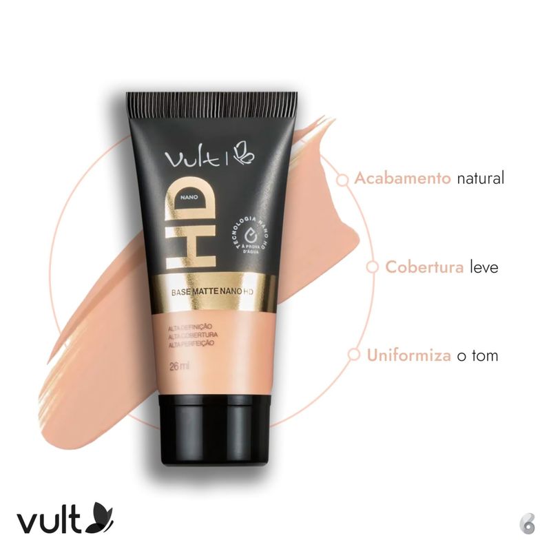 BASE LIQUIDA VULT MATTE NANO COR 240 26ML