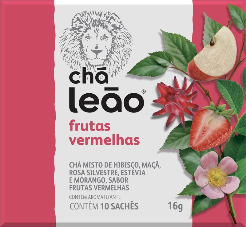 CHA LEAO FRUTAS VERMELHAS 10UN