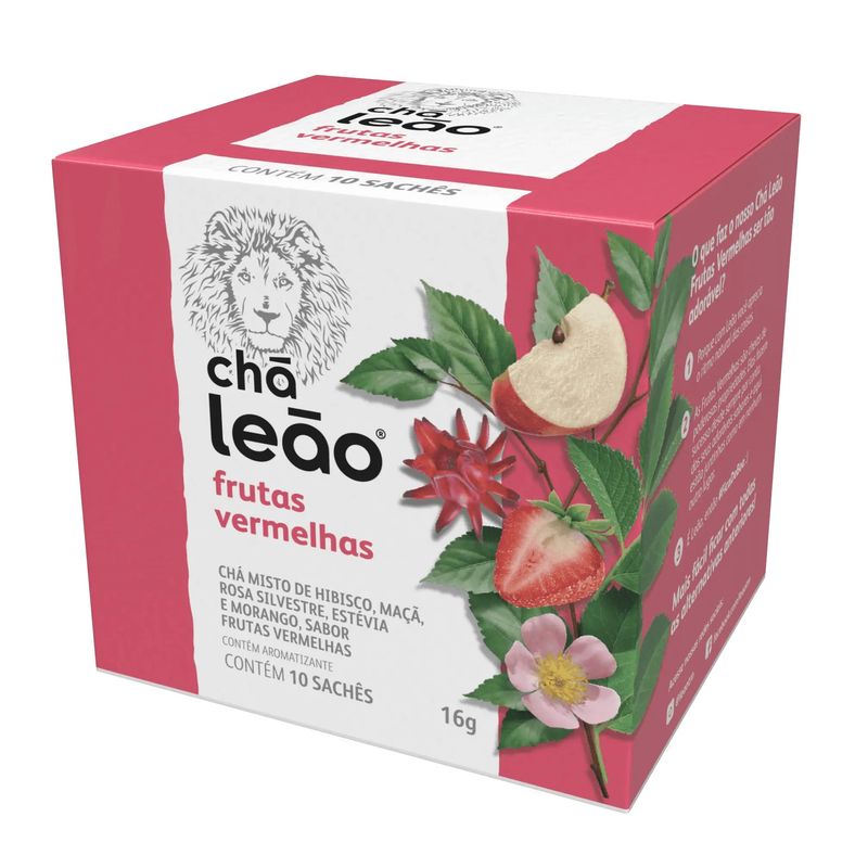 CHA LEAO FRUTAS VERMELHAS 10UN