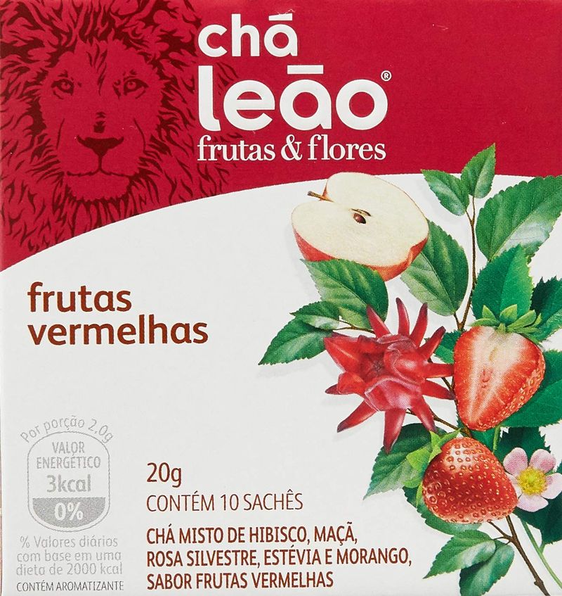 CHA LEAO FRUTAS VERMELHAS 10UN