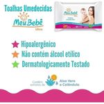 TOALHA UMEDECIDA MEU BEBE ULTRA 100UND TAMPA FLIP TOP