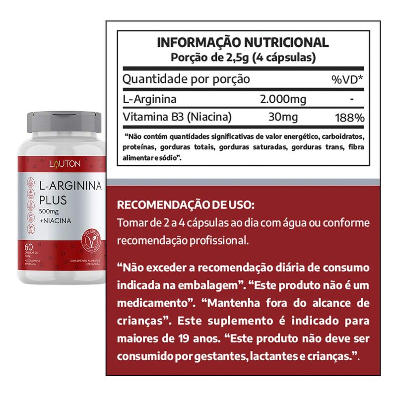L-ARGININA PLUS LAUTON 60CAP