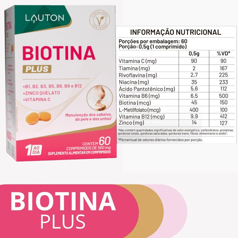BIOTINA PLUS LAUTON 60CAP