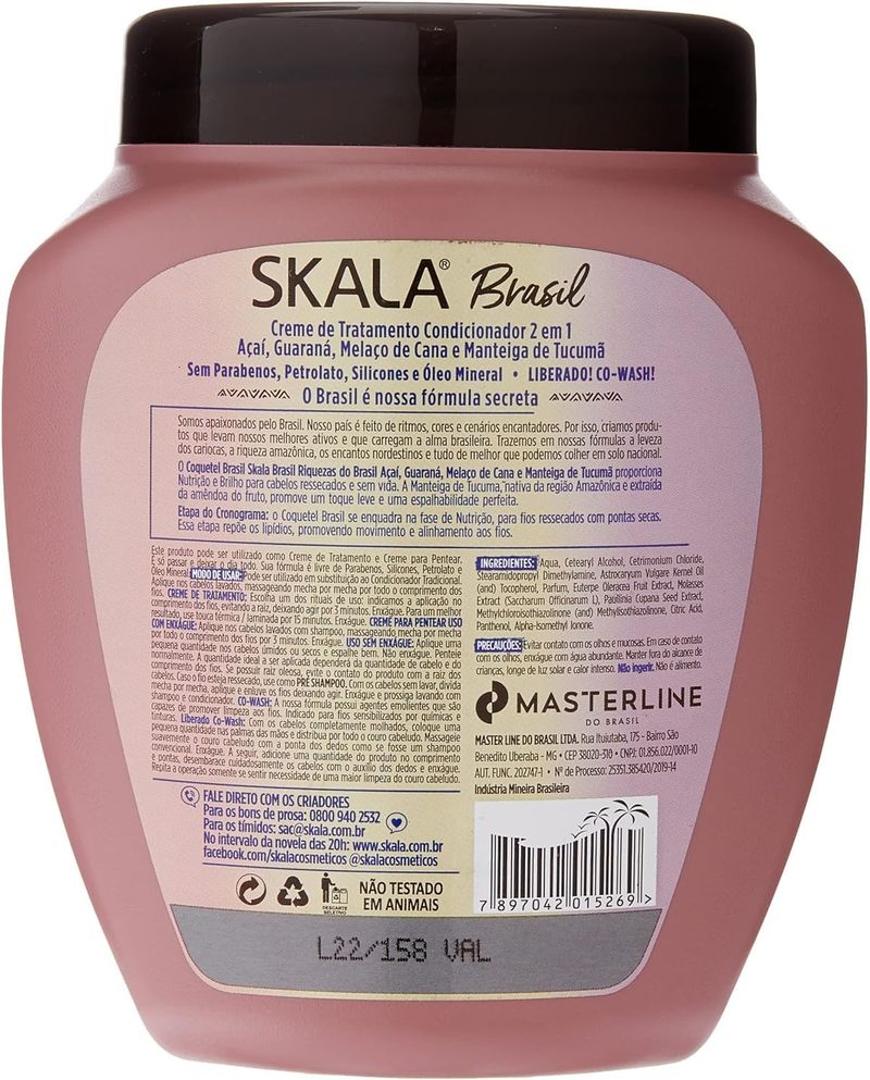 MASCARA TRATAMENTO SKALA COQUETEL BRASIL 1KG
