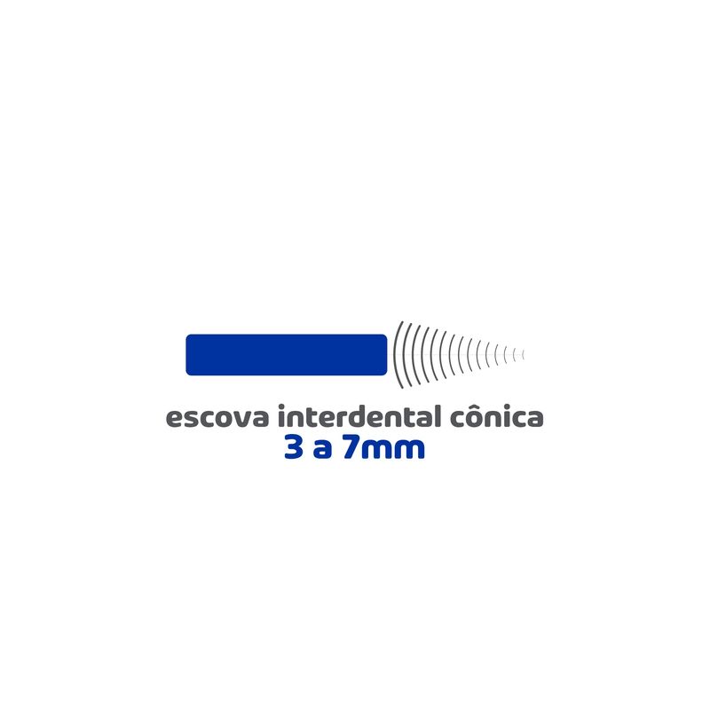 ESCOVA DENTAL POWERDENT INTERDENTAL CONICA 3A7MM 10UN