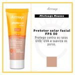 DERMAGE PHOTOAGE PROTETOR SOLAR MOUSSE COR CLARO FPS50 45G