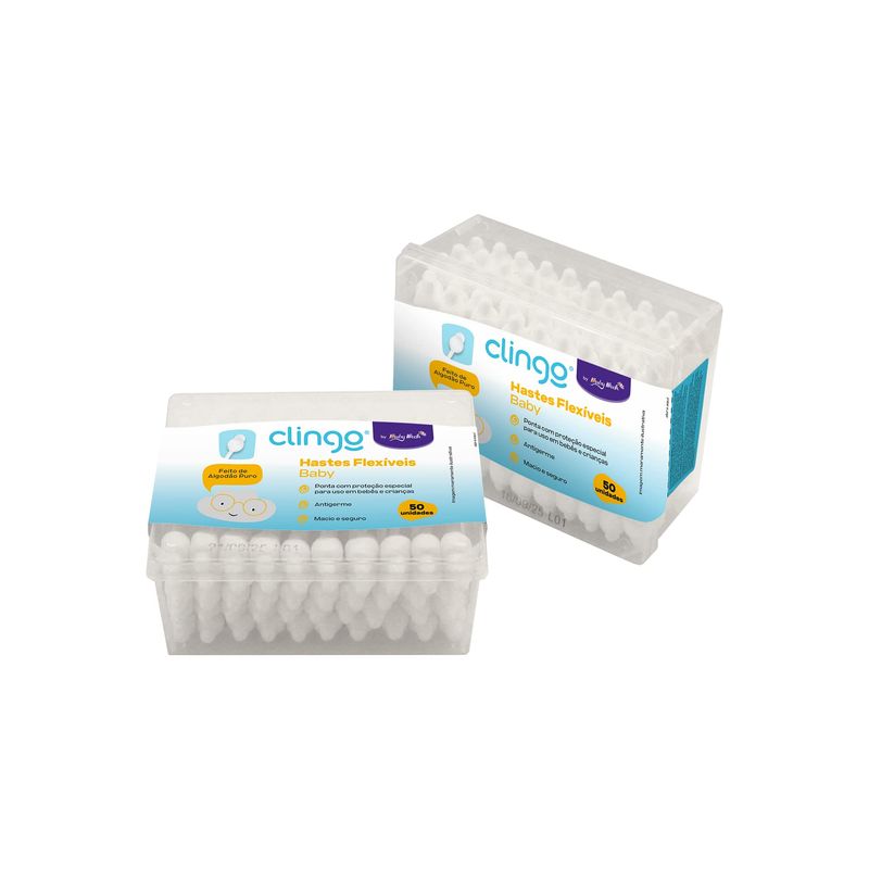 HASTES FLEXIVEIS BABY BATH 50UN