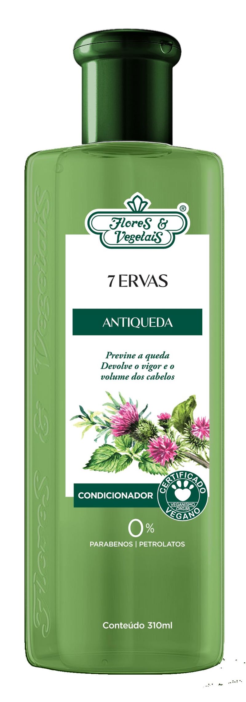 CONDICIONADOR FLORES E VEGETAIS SETE ERVAS 300ML