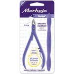 ALICATE PARA CUTICULA MERHEJE BASIC LILAS GRATIS ESPATULA